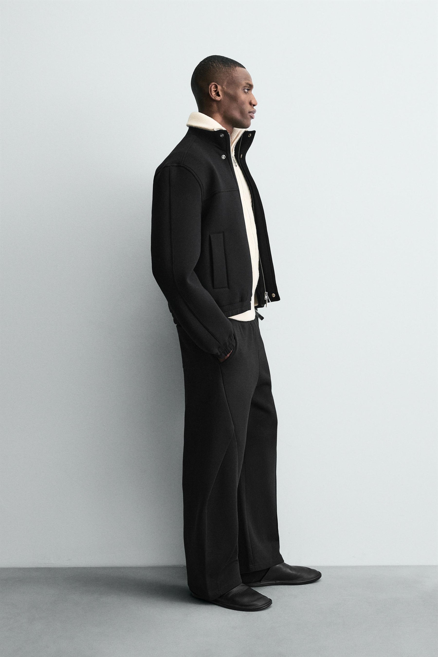 NEOPRENE-EFFECT BOXY FIT JACKET - Image 4