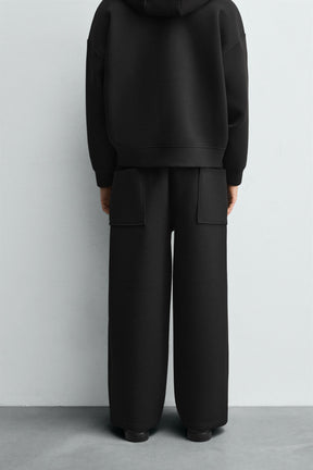 Wide Neoprene Trousers