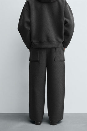 Wide Neoprene Trousers