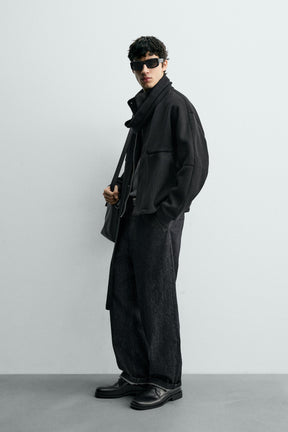 RIBBED BOXY FIT JACKET - Image 4