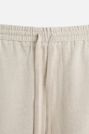 LINEN - VISCOSE BERMUDA SHORTS - Image 8