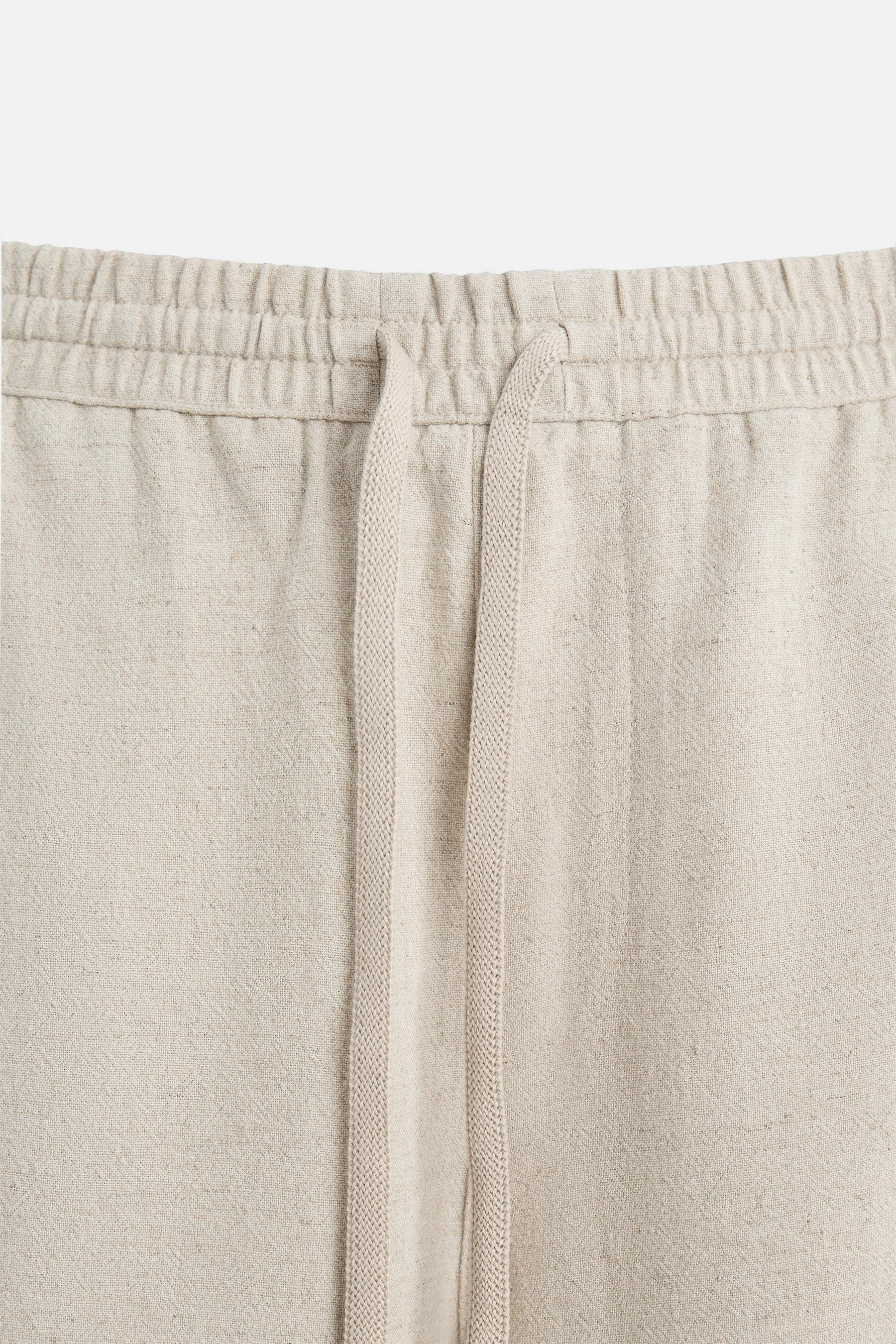 LINEN - VISCOSE BERMUDA SHORTS - Image 8