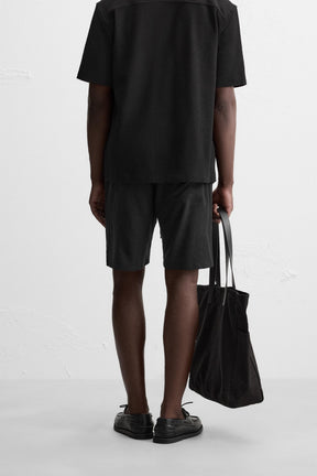 LINEN - VISCOSE BERMUDA SHORTS - Image 3
