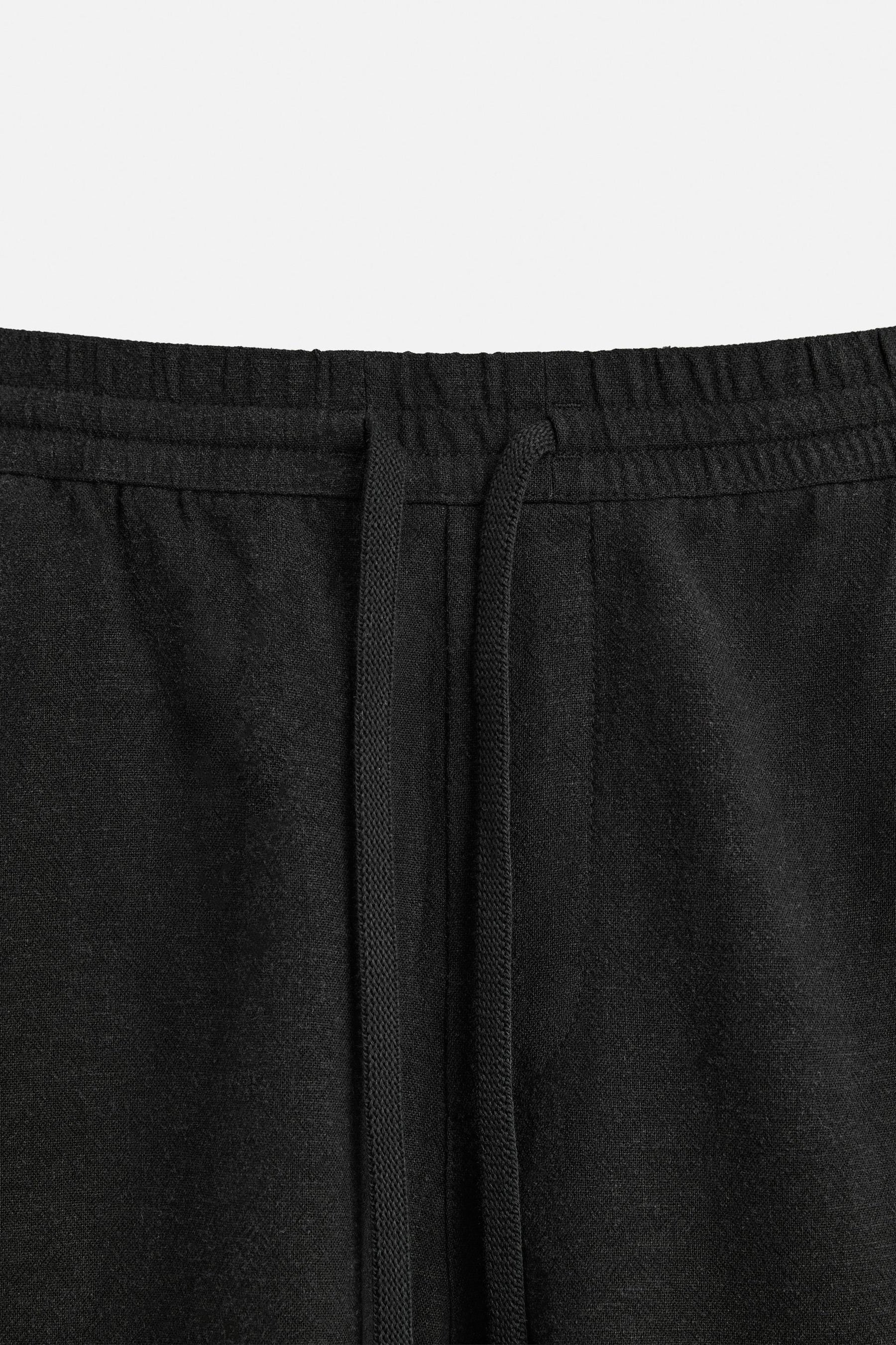 LINEN - VISCOSE BERMUDA SHORTS - Image 8