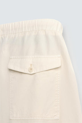 LYOCELL-COTTON RELAXED FIT BERMUDA SHORTS - Image 9