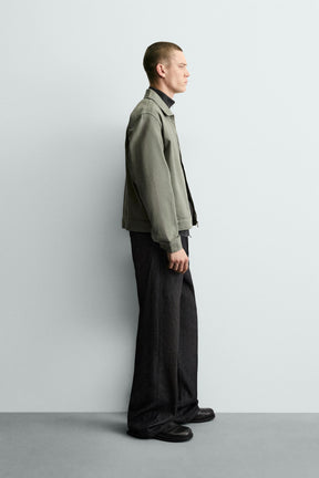 Gewaschenes Zip-Shirt