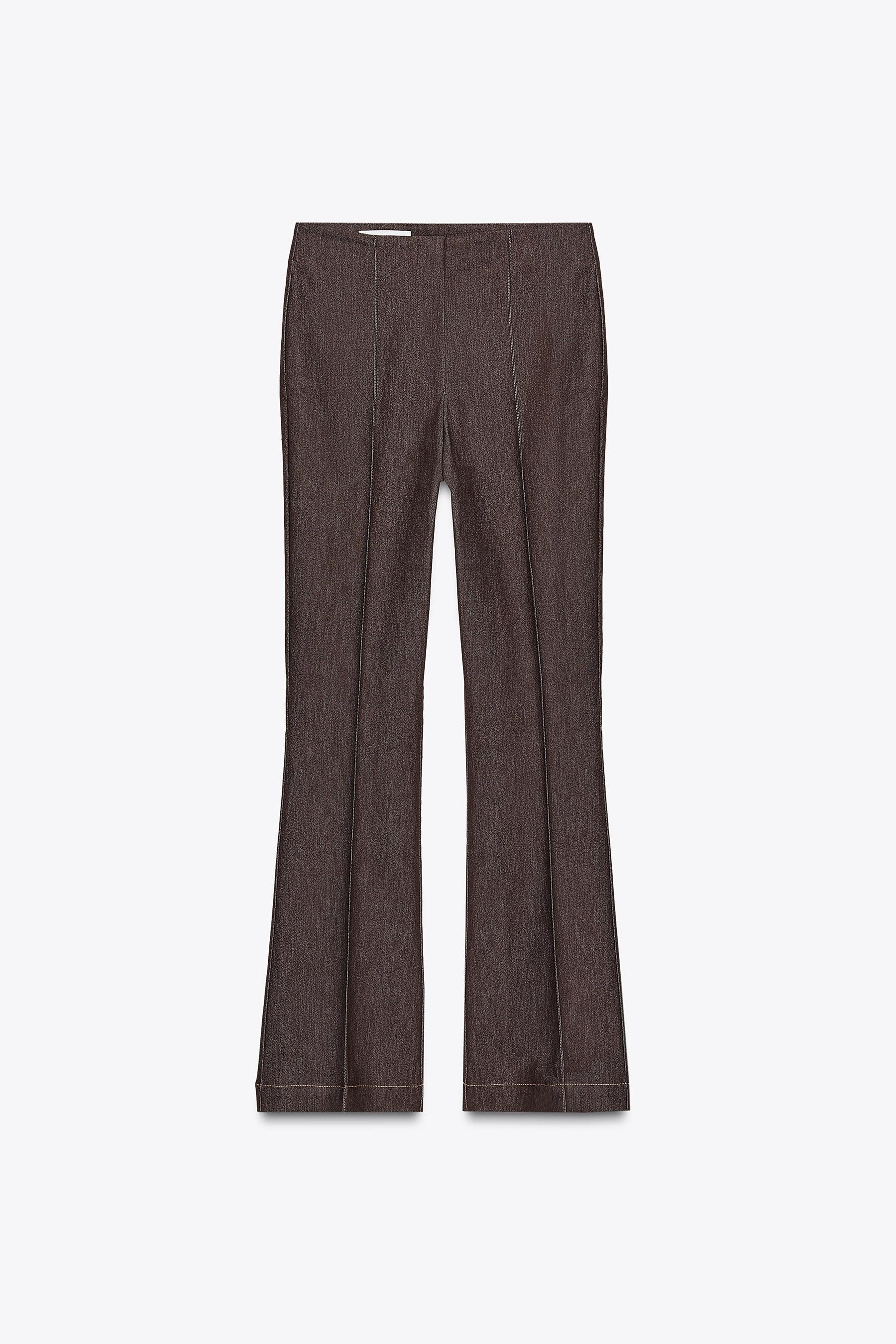 FLARE TROUSERS WITH CONTRAST