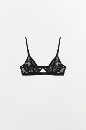 Lace underwired bra