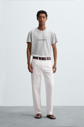 SLIM FIT SLOGAN T-SHIRT - Image 1