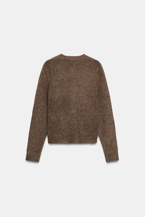 Knit Cardigan with Covered