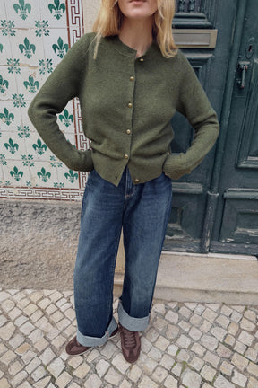 Ball-button Cardigan