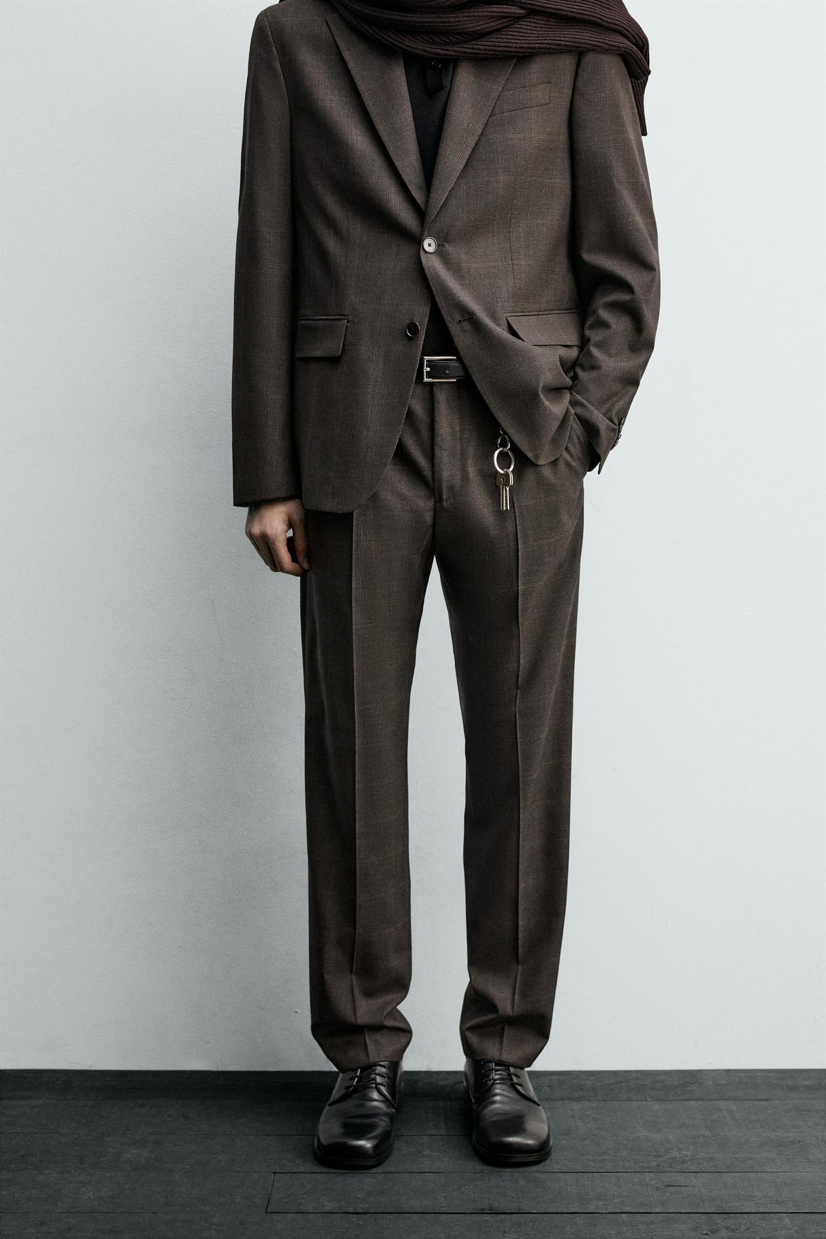 CHECK SUIT TROUSERS - Image 2
