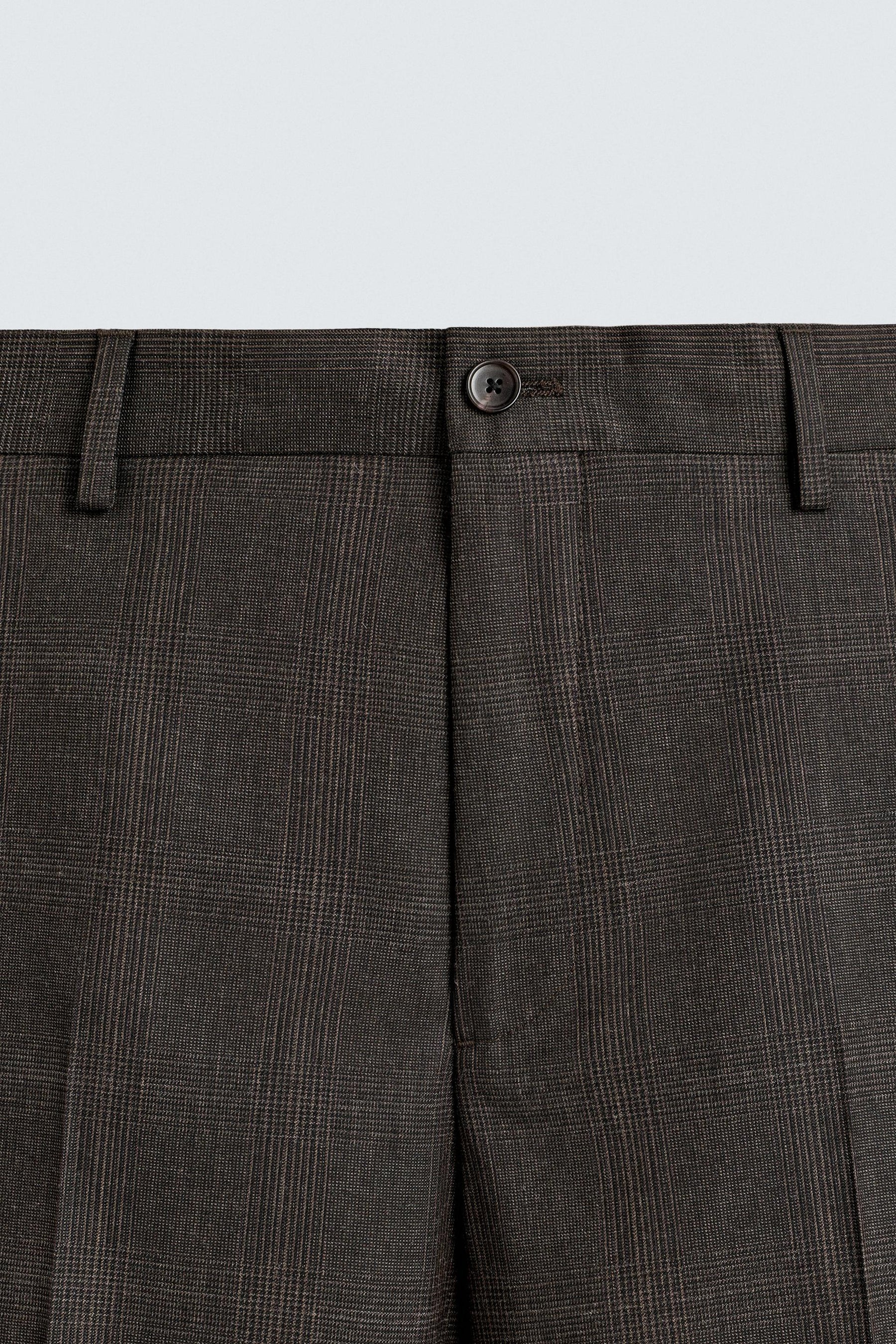 CHECK SUIT TROUSERS - Image 8