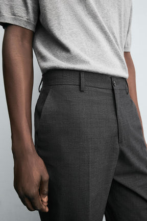 CHECK SUIT TROUSERS - Image 5