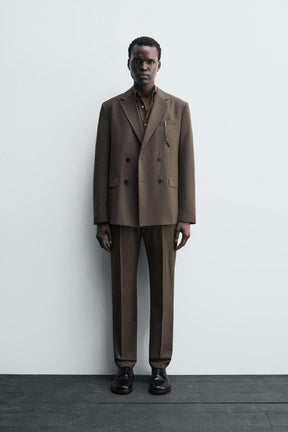 SLIM FIT SUIT TROUSERS - Image 1