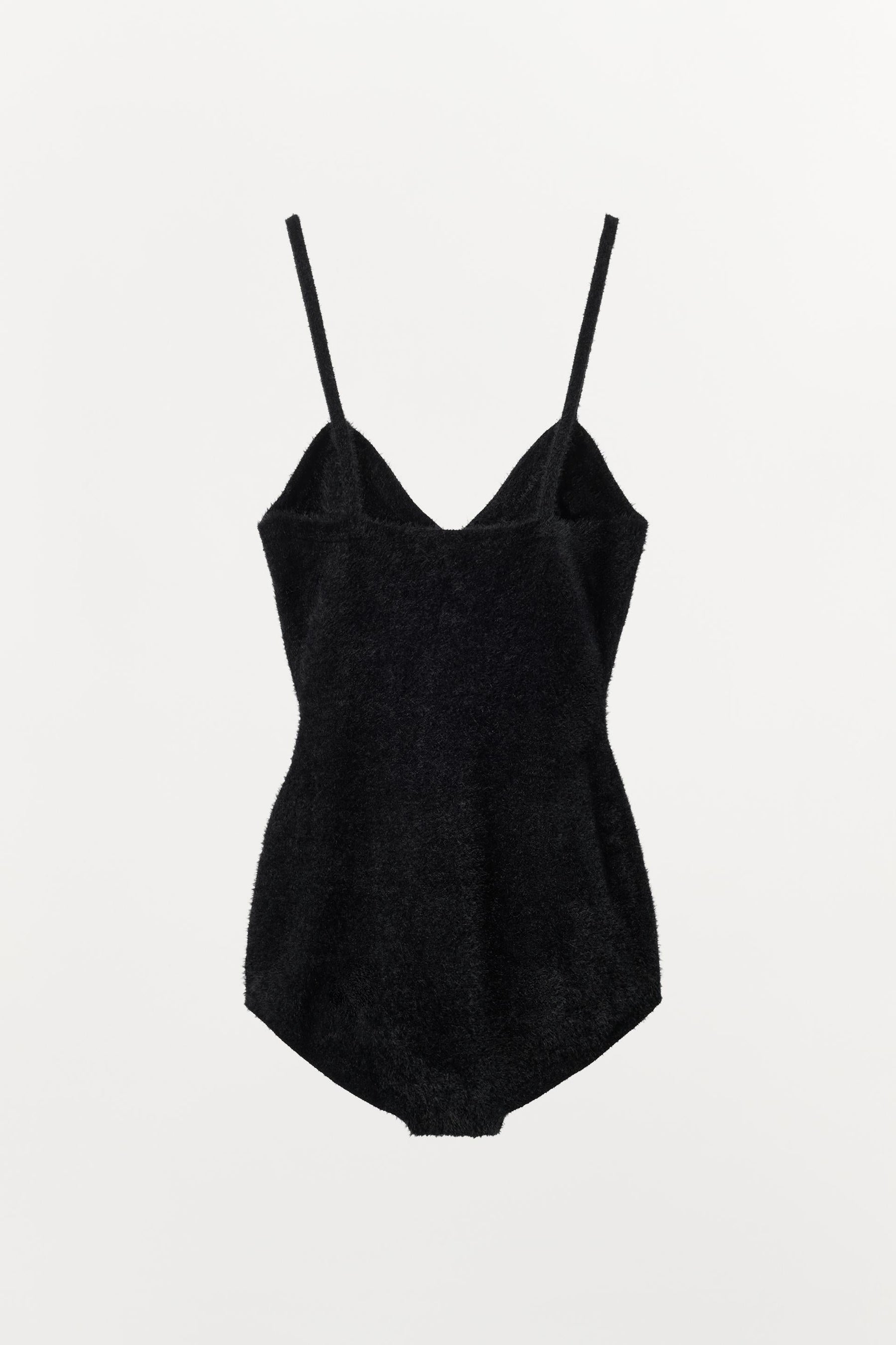 Faux Fur Polyamide Bodysuit