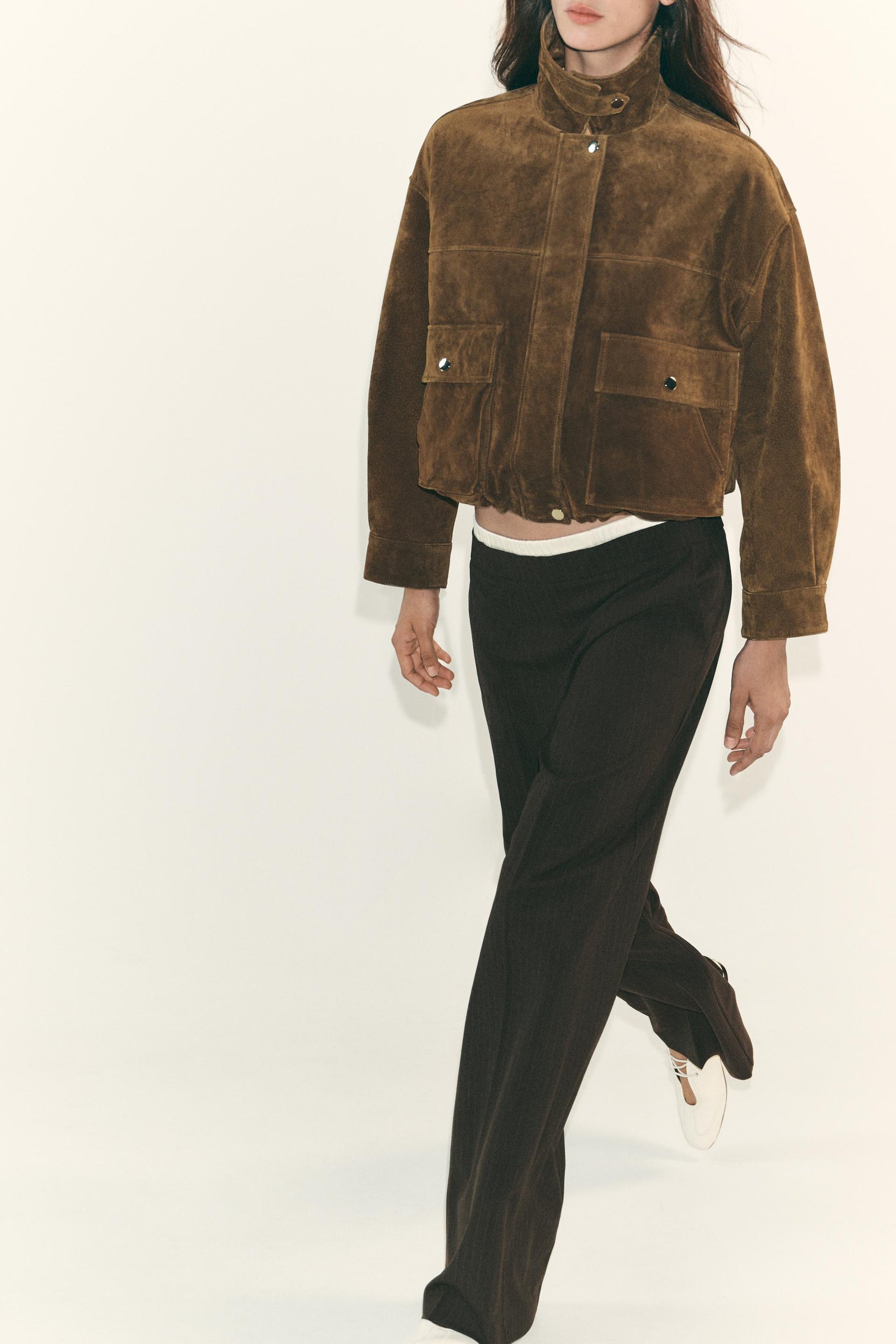 STRAIGHT-LEG TROUSERS DOUBLE WAIST