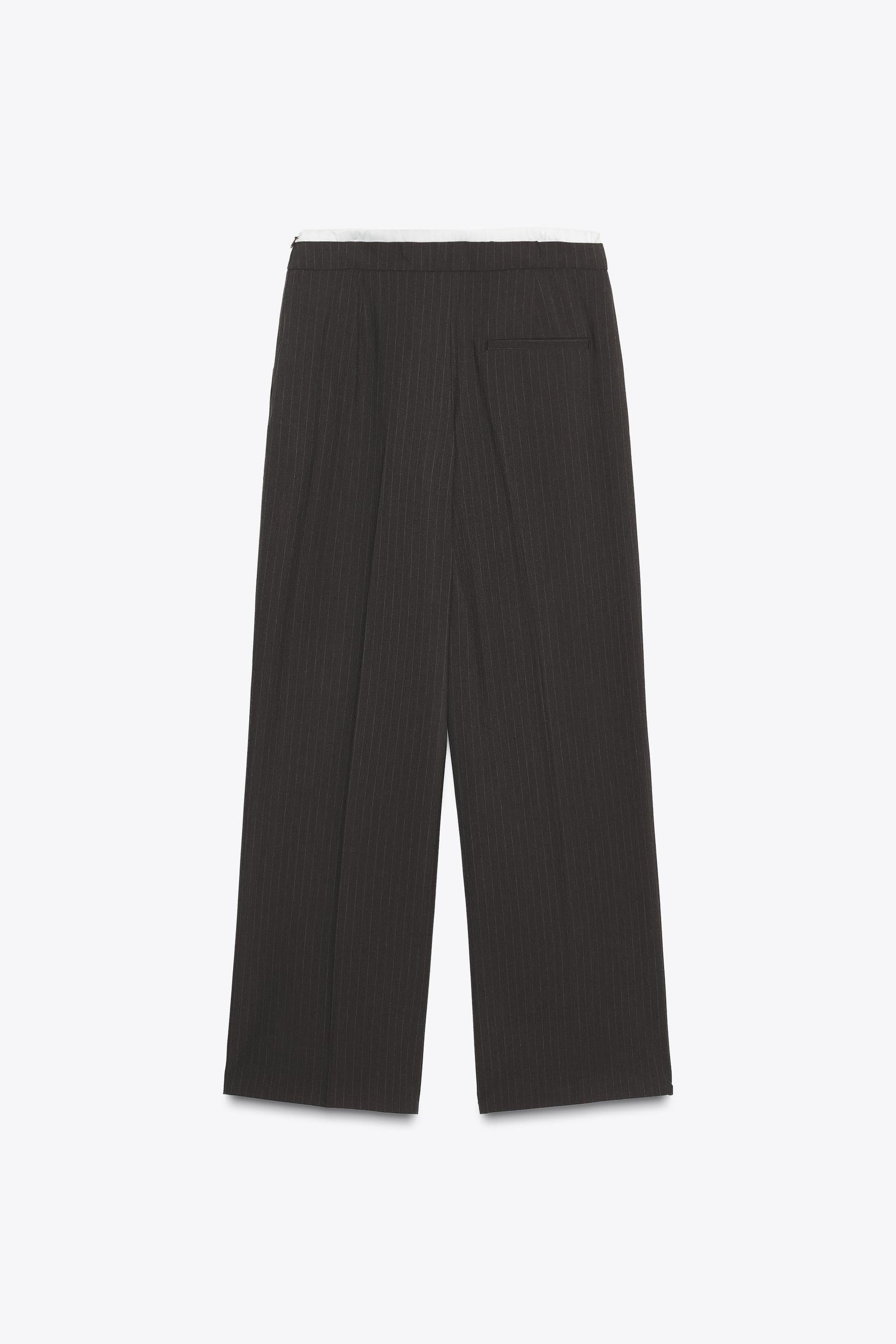 STRAIGHT-LEG TROUSERS DOUBLE WAIST