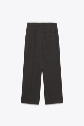 STRAIGHT-LEG TROUSERS DOUBLE WAIST