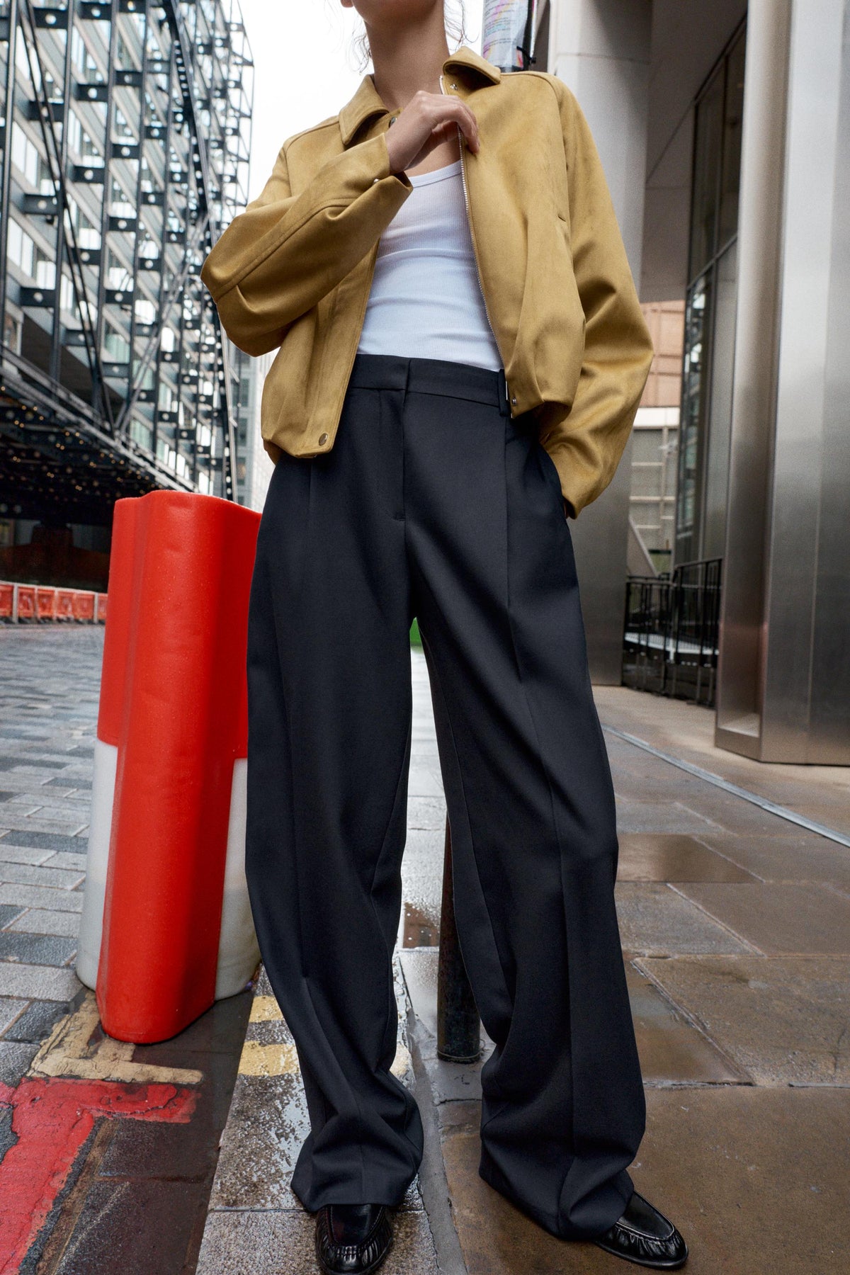 Striped side trousers