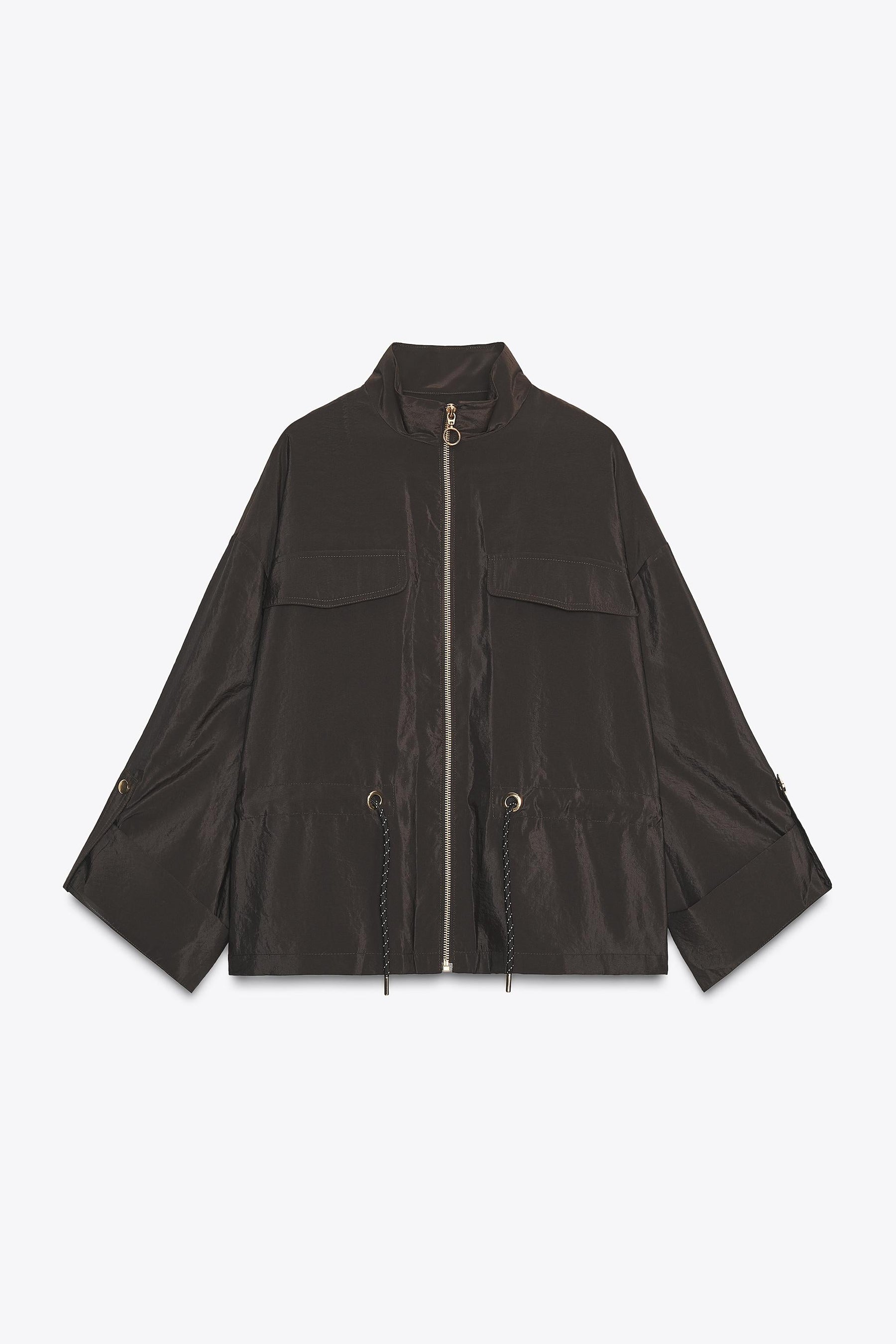 Safari-Jacke mit Kordelzug