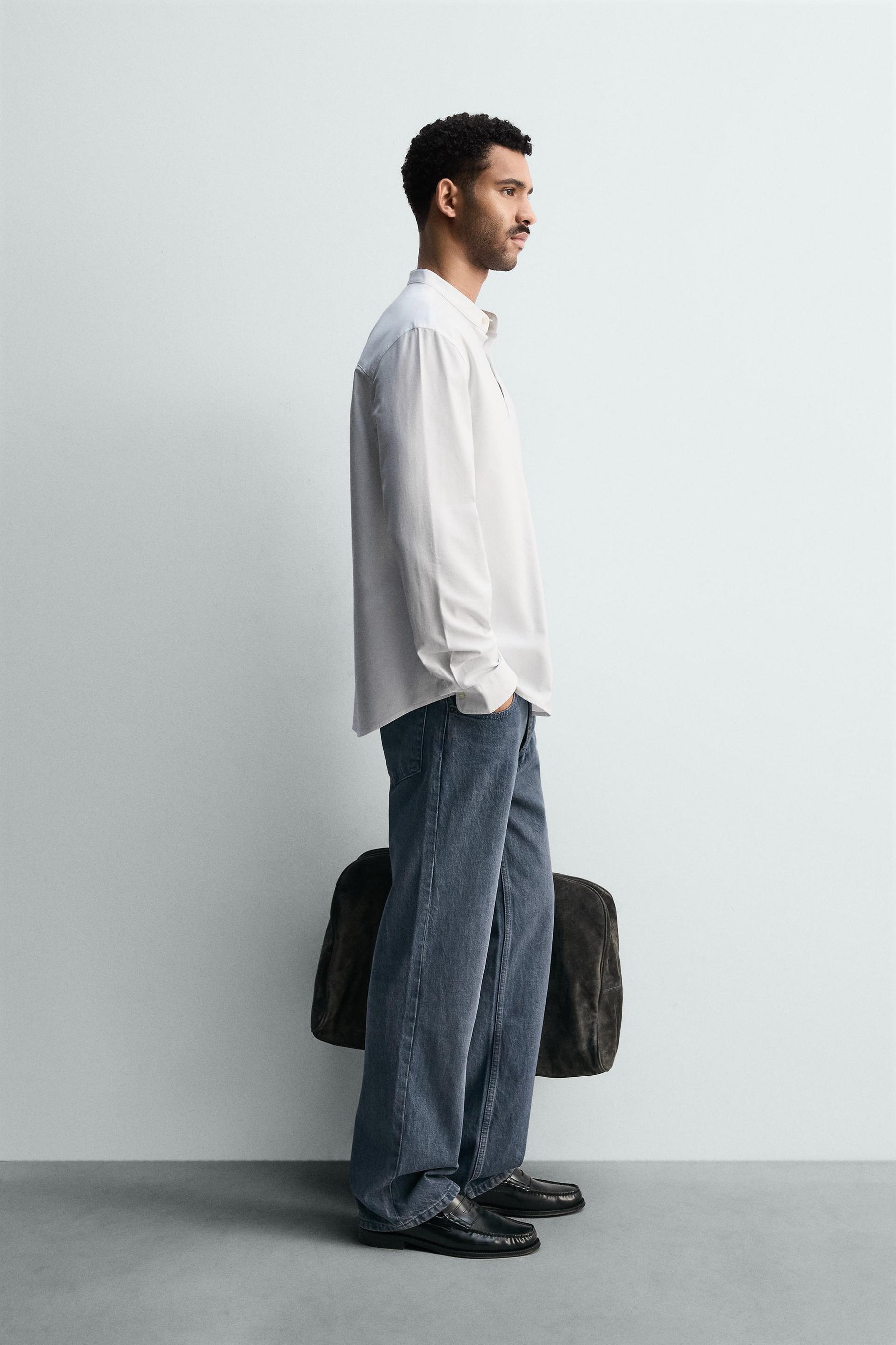 OXFORD SHIRT WITH STAND-UP COLLAR - Image 4