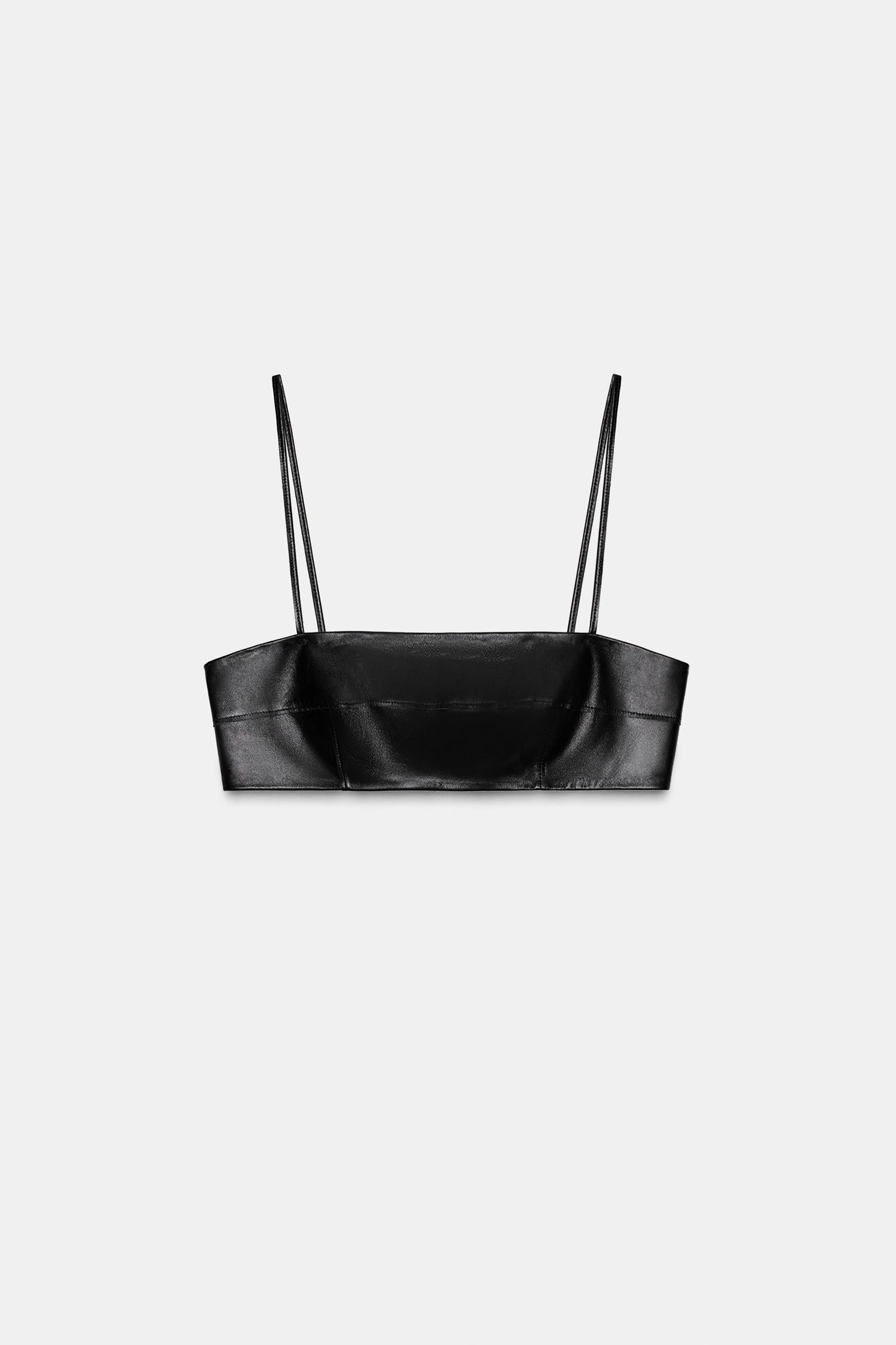 Leather Bandeau Top Limited