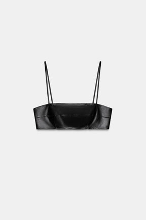 Leather Bandeau Top Limited