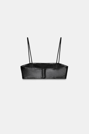 Leather Bandeau Top Limited