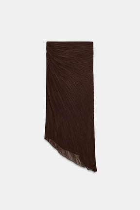PLEATED MIDI SKIRT