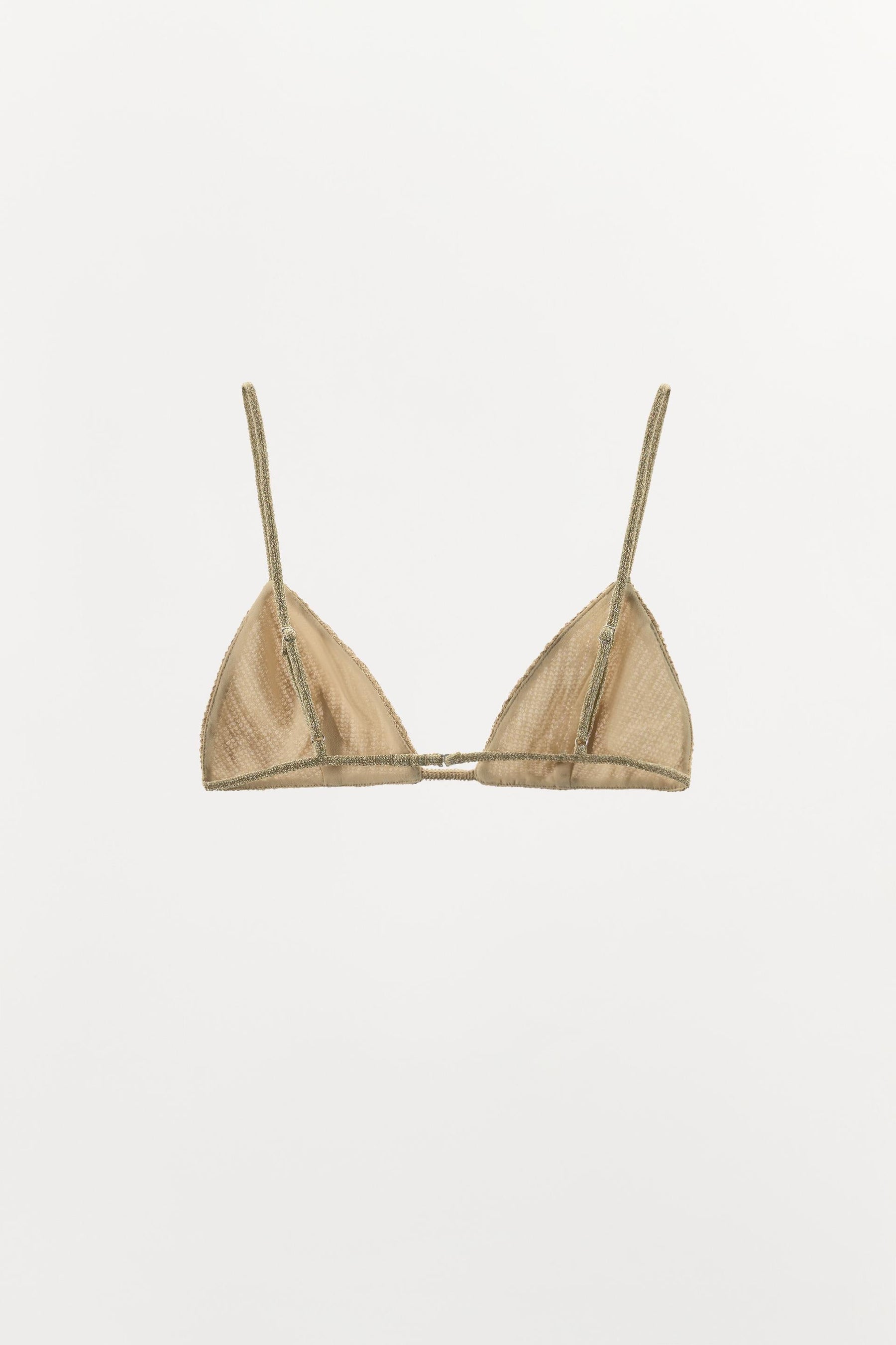 METALLIC TRIANGLE BRALETTE