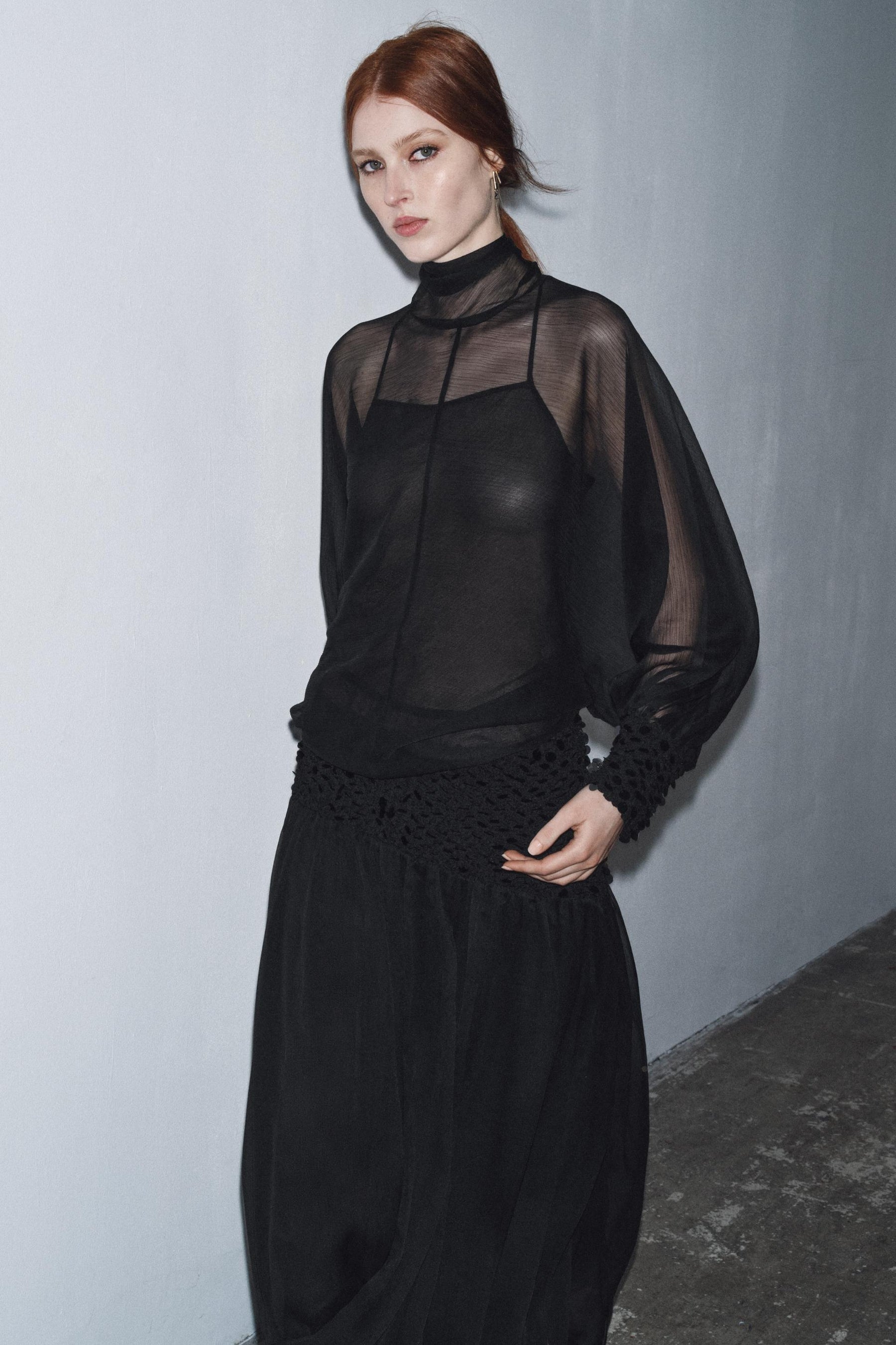 Semi-sheer Blouse