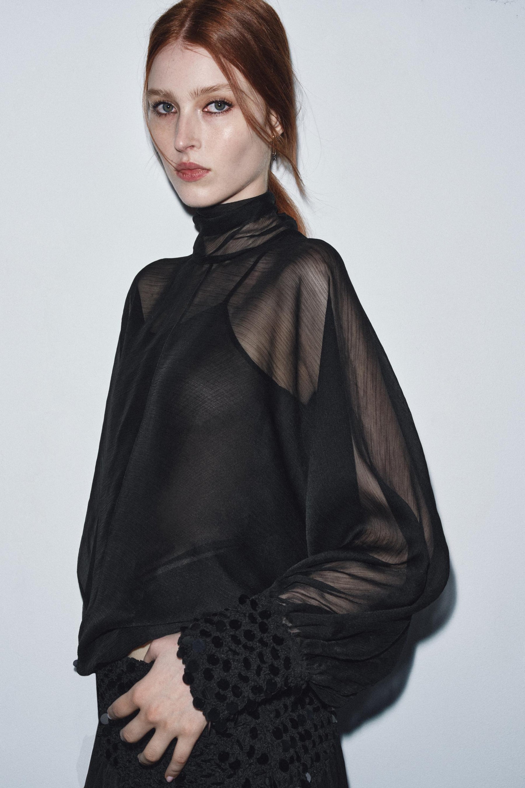Semi-sheer Blouse