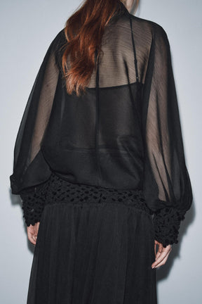 Semi-sheer Blouse