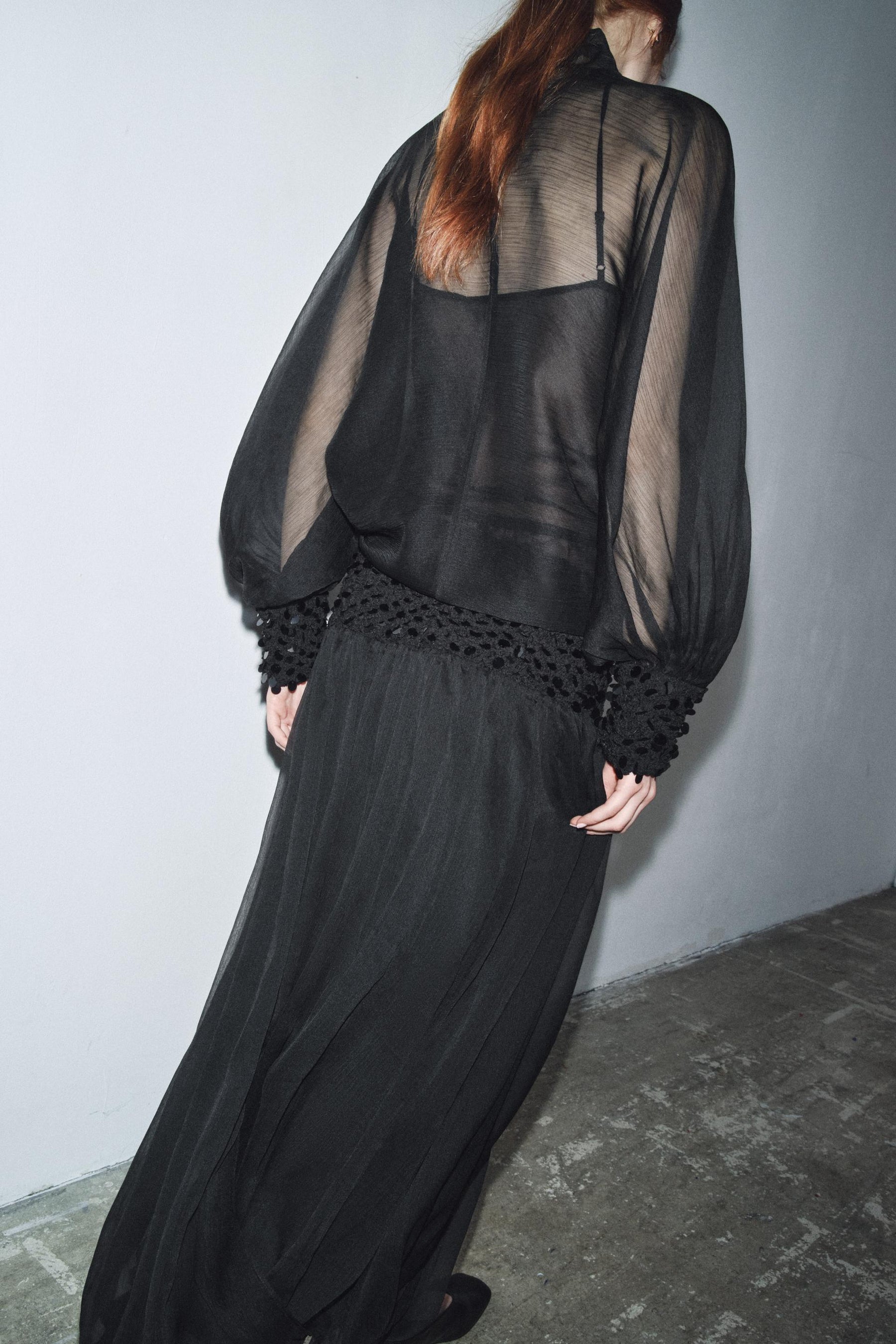 Semi-sheer Blouse