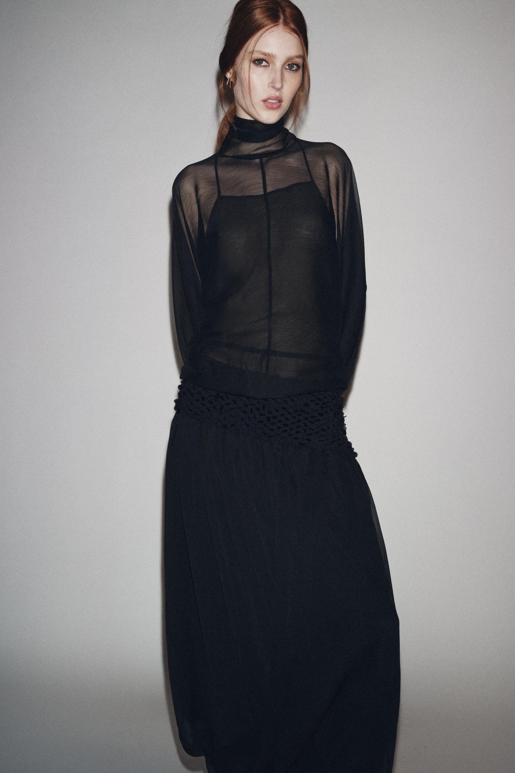 Semi-sheer Blouse