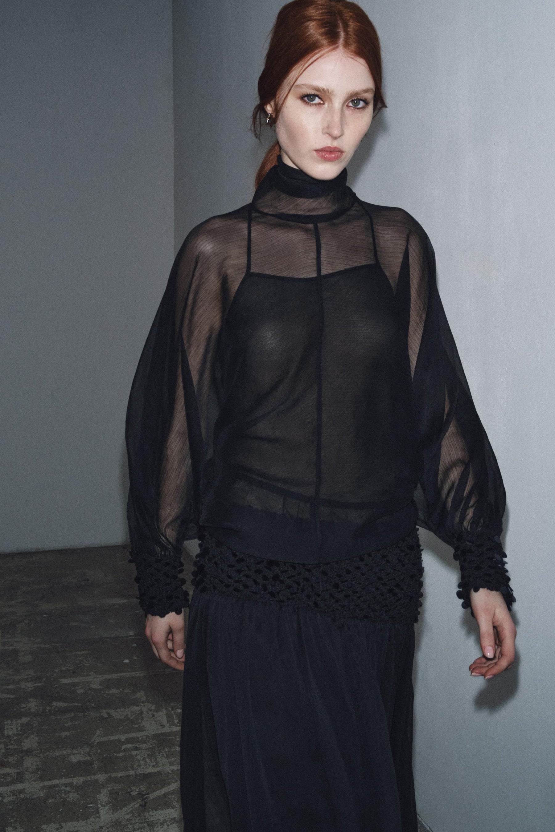 Semi-sheer Blouse