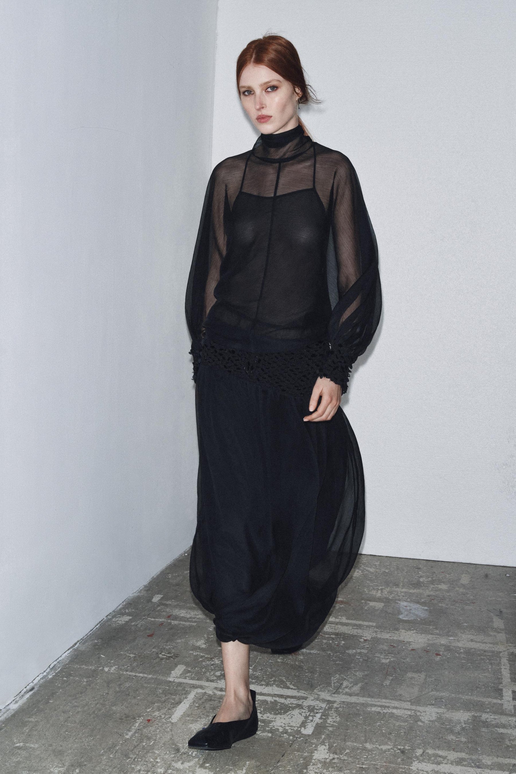 Semi-sheer Blouse