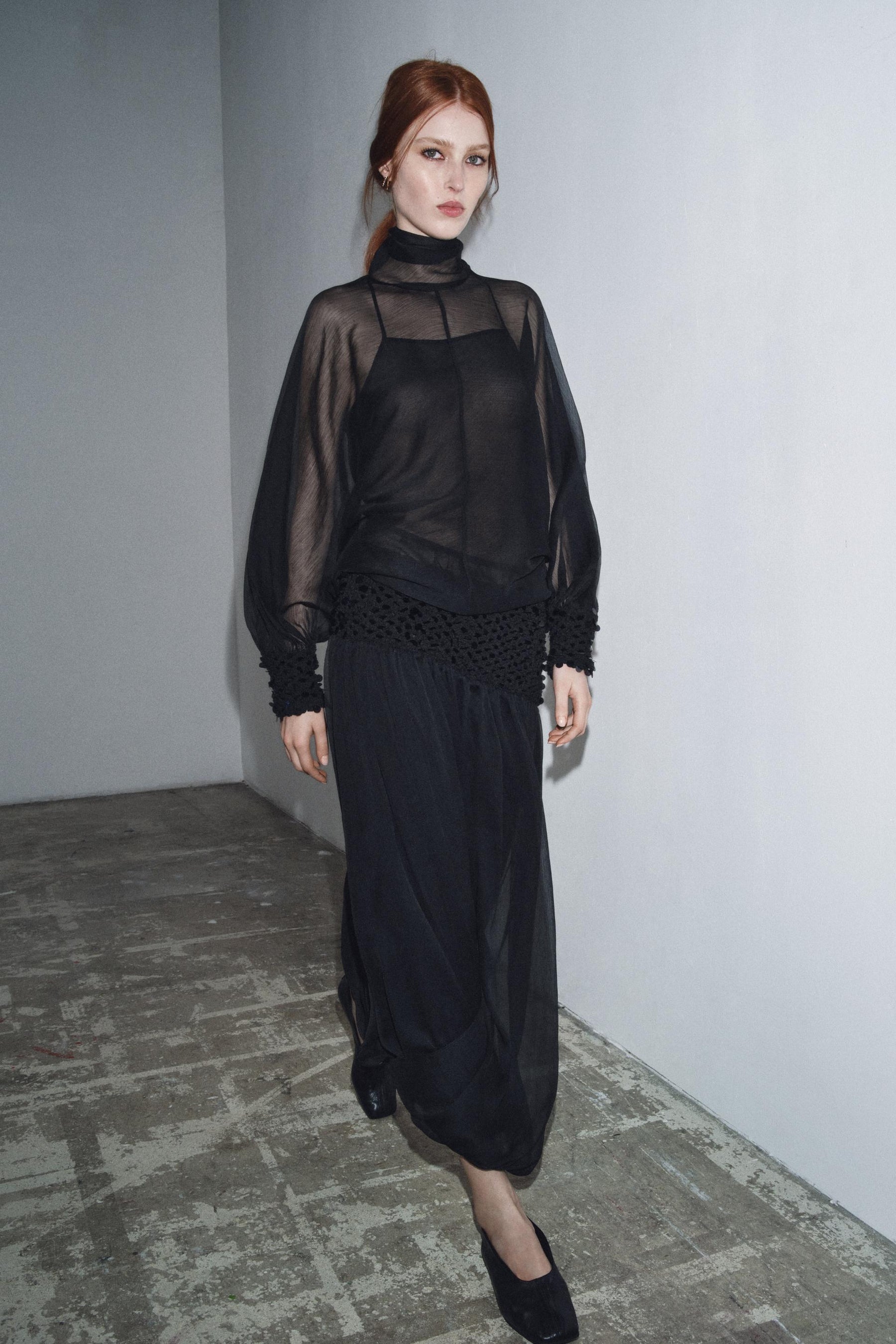 Semi-sheer Blouse