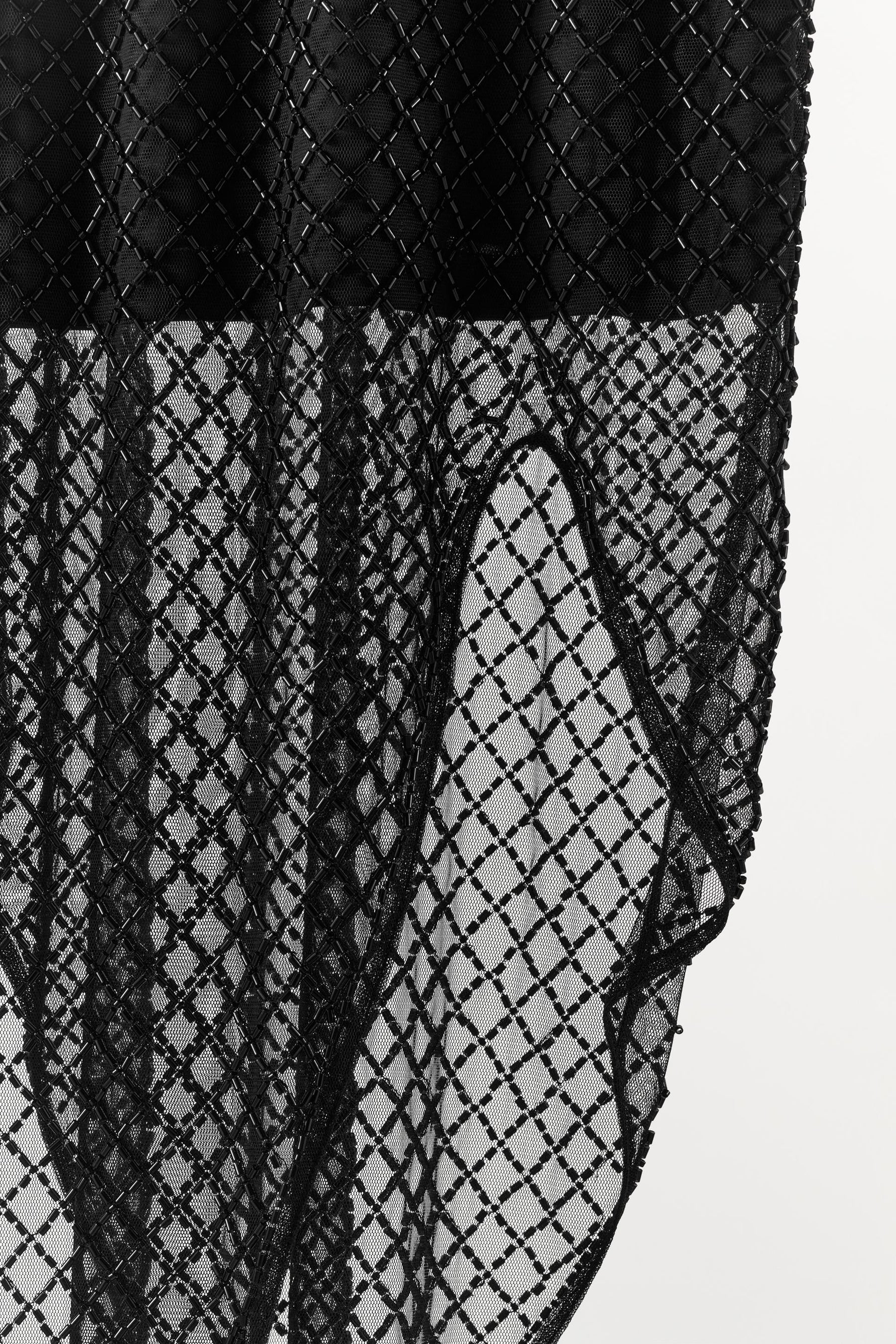 ASYMMETRIC BEADED DRESS