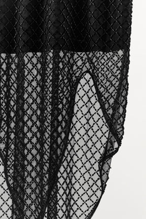 ASYMMETRIC BEADED DRESS