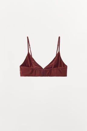 Dreieck-Bralette aus Seide