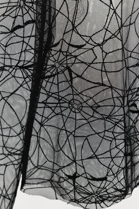SEMI-SHEER SPIDER WEB TOP