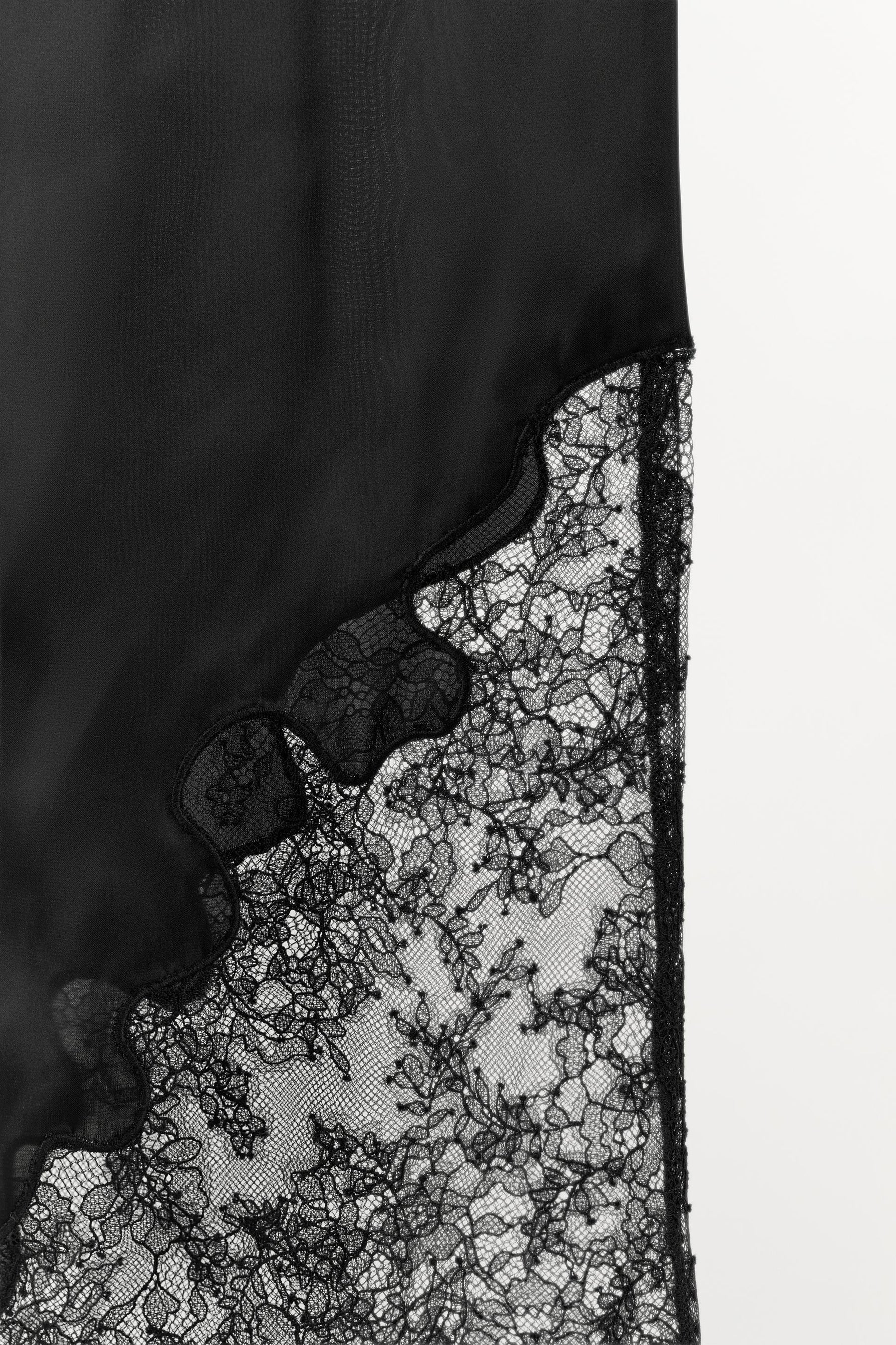 SATIN LACE TROUSERS