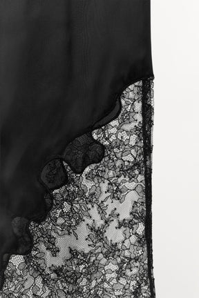 SATIN LACE TROUSERS