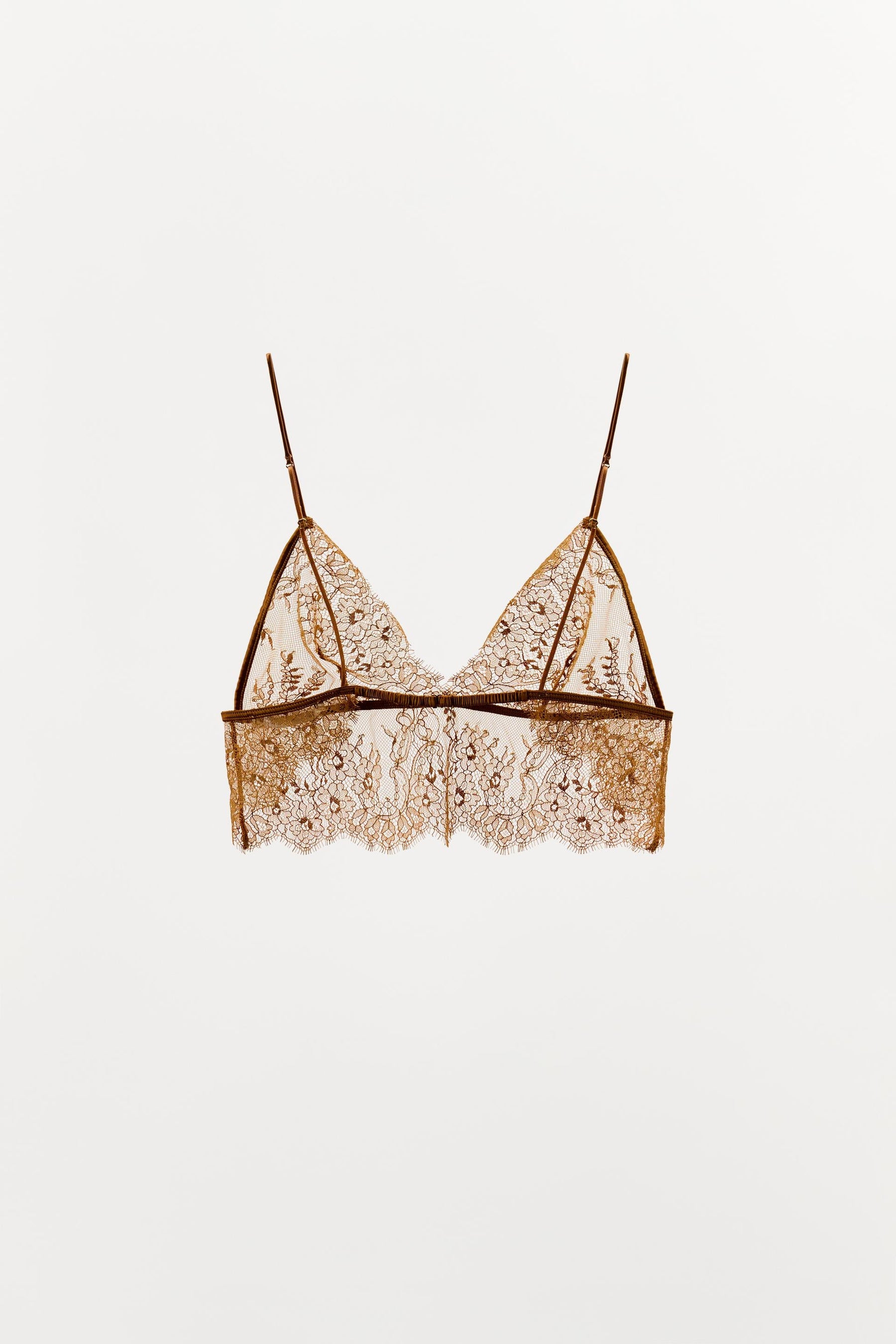 LACE TRIANGLE BRALETTE