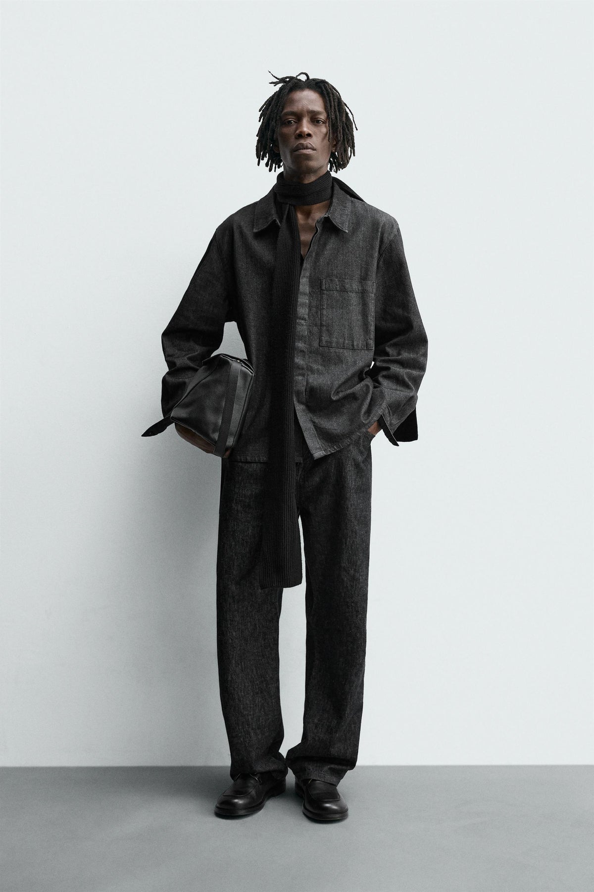 WASHED DENIM SHIRT - Image 1