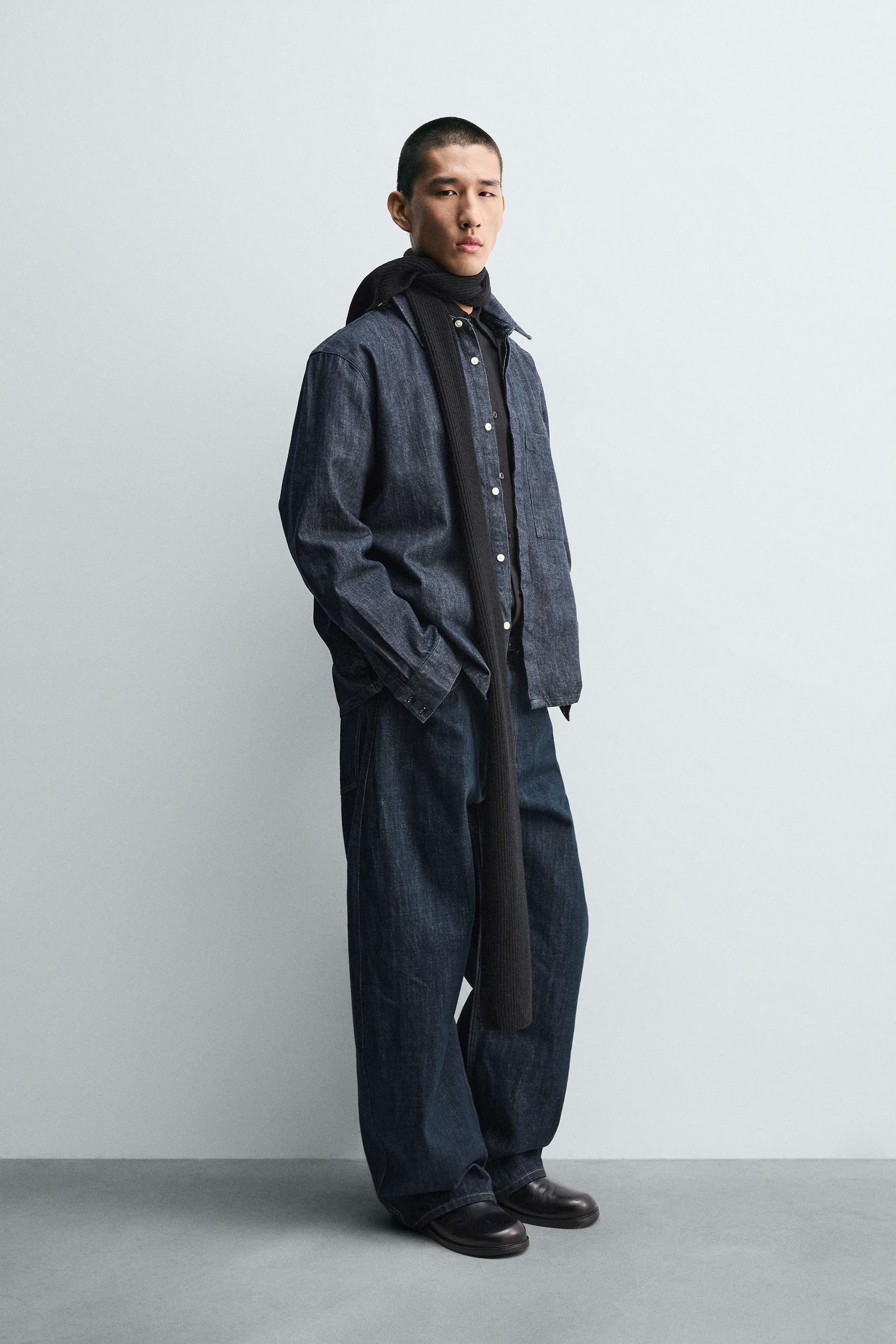 RELAXED FIT DENIM SHIRT - Image 4