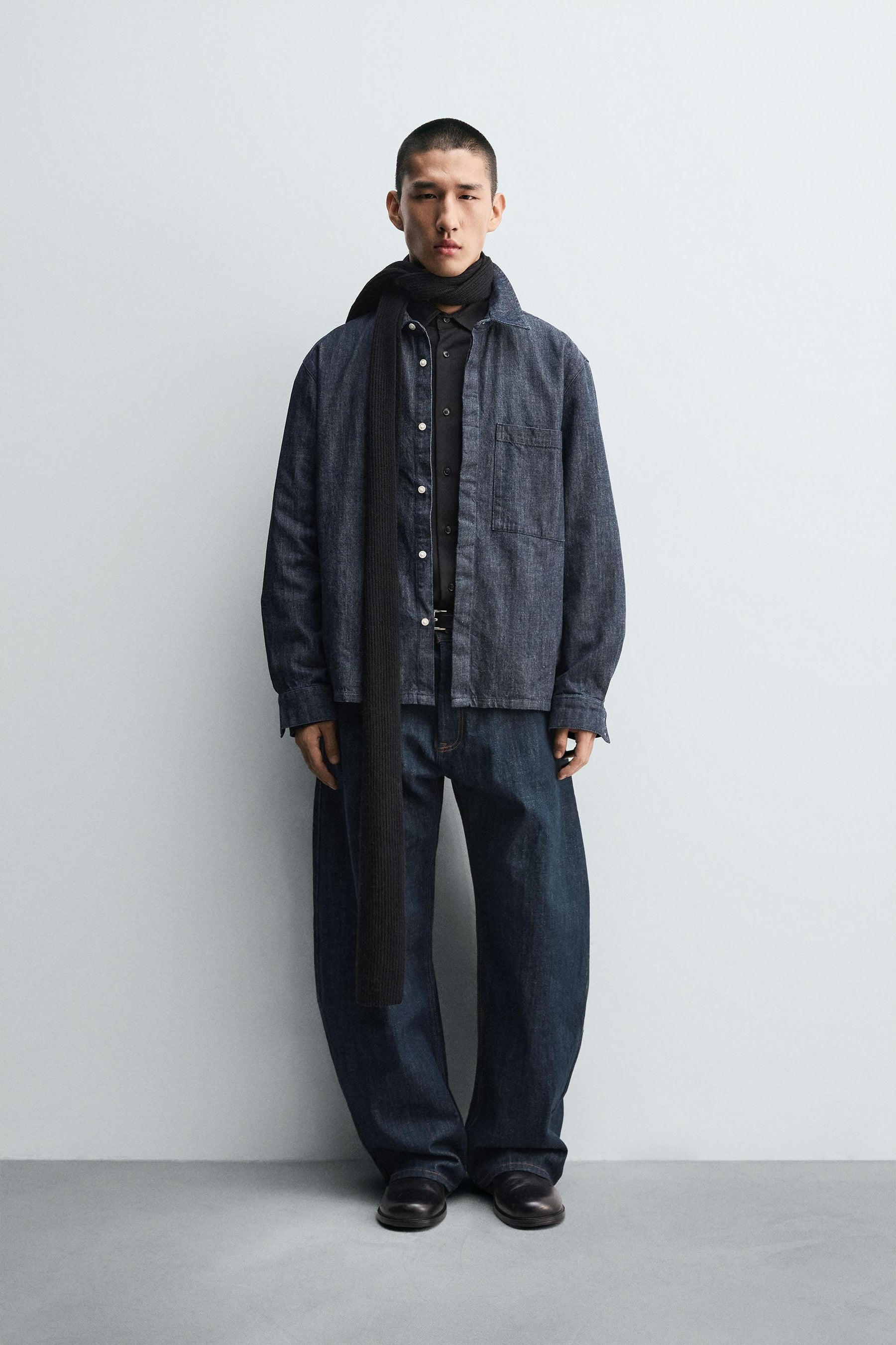 RELAXED FIT DENIM SHIRT - Image 1