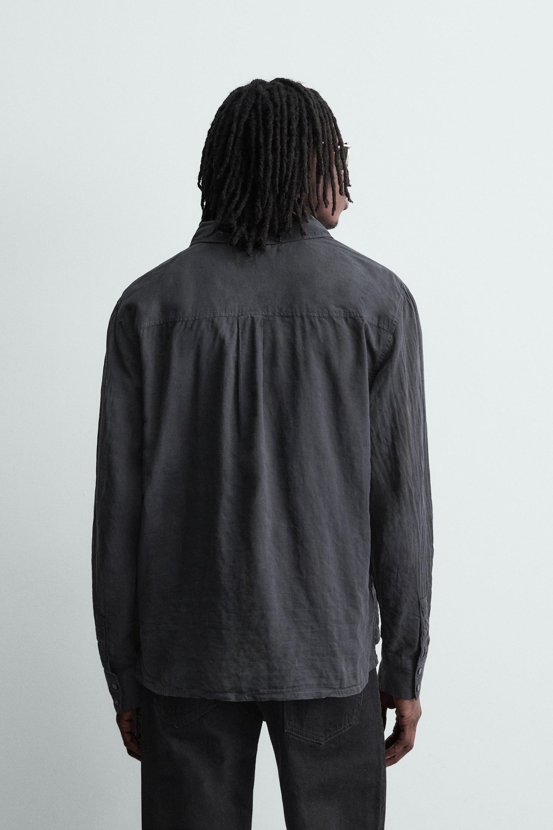 FLUID DENIM SHIRT - Image 3